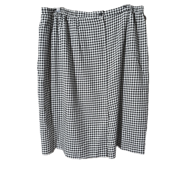Vintage Gingham Pencil Skirt - Picture 2 of 3